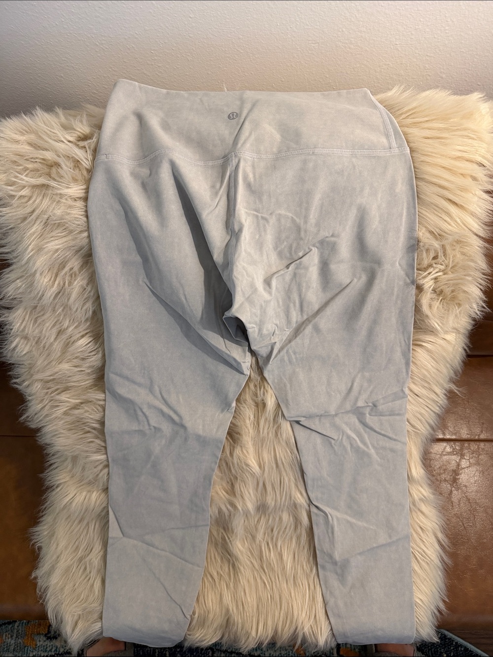 Lululemon Light Gray Leggings with Subtle wash